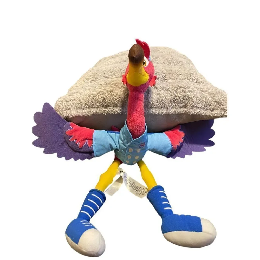 Disney Store Toy's Multicolor Junior T.O.T.S Freddy Flamingo Bird Plush Stuffed